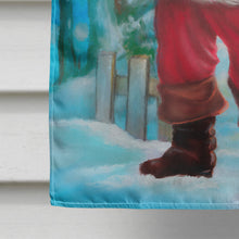 Load image into Gallery viewer, Christmas Santa Rining the Bell Flag Canvas House Size APH5001CHF