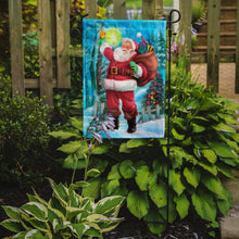 Load image into Gallery viewer, Christmas Santa Rining the Bell Garden Flag – Decorative Outdoor Yard Flag APH5001GF