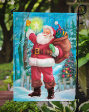 Load image into Gallery viewer, Christmas Santa Rining the Bell Garden Flag – Decorative Outdoor Yard Flag APH5001GF
