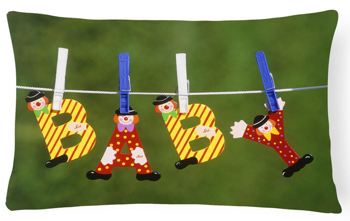 New Baby Clown Clothesline Fabric Decorative Pillow APH5091PW1216