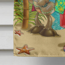 Load image into Gallery viewer, Beach Christmas Santa Claus Swimming Flag Canvas House Size APH5150CHF