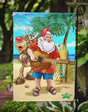 Load image into Gallery viewer, Beach Christmas Santa Claus Island Time Garden Flag – Decorative Outdoor Yard Flag APH5151GF