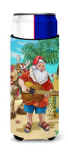 Load image into Gallery viewer, Beach Christmas Santa Claus Island Time Slim Can Hugger – Fun &amp; Functional Drink Coolers APH5151MUK