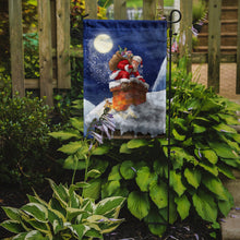 Load image into Gallery viewer, Christmas Santa Claus in the Chimney Garden Flag – Decorative Outdoor Yard Flag APH5479GF