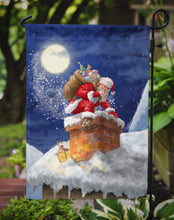 Load image into Gallery viewer, Christmas Santa Claus in the Chimney Garden Flag – Decorative Outdoor Yard Flag APH5479GF