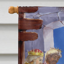 Load image into Gallery viewer, The Wise Men at the Nativity Christmas Flag Canvas House Size APH5603CHF