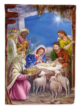 Load image into Gallery viewer, The Wise Men at the Nativity Christmas Garden Flag – Decorative Outdoor Yard Flag APH5603GF