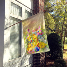 Load image into Gallery viewer, Easter Chicks and Eggs Flag Canvas House Size APH5613CHF