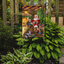 Load image into Gallery viewer, Christmas Santa Claus Unloading Toys Garden Flag – Decorative Outdoor Yard Flag APH5793GF