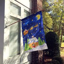 Load image into Gallery viewer, Christmas Santa Claus Across the Sky Flag Canvas House Size APH5898CHF