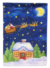 Load image into Gallery viewer, Christmas Santa Claus Across the Sky Flag Canvas House Size APH5898CHF