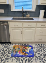 Load image into Gallery viewer, Boy Playing Piriate with Dolphin Machine Washable Memory Foam Mat APH6105RUG