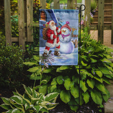 Load image into Gallery viewer, Christmas Santa Claus and Snowman Garden Flag – Decorative Outdoor Yard Flag APH6200GF
