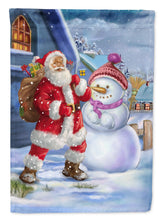 Load image into Gallery viewer, Christmas Santa Claus and Snowman Garden Flag – Decorative Outdoor Yard Flag APH6200GF