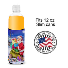 Load image into Gallery viewer, Christmas Santa Claus with Rabbits Slim Can Hugger – Fun &amp; Functional Drink Coolers APH6556MUK