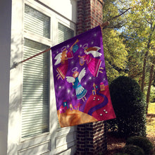 Load image into Gallery viewer, Christmas Angels in Purple Flag Canvas House Size APH7082CHF