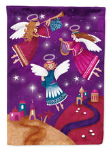 Load image into Gallery viewer, Christmas Angels in Purple Garden Flag – Decorative Outdoor Yard Flag APH7082GF