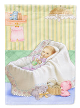 Load image into Gallery viewer, New Baby in Crib Garden Flag – Decorative Outdoor Yard Flag APH7093GF