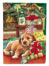 Load image into Gallery viewer, Christmas Puppy Flag Canvas House Size APH7552CHF