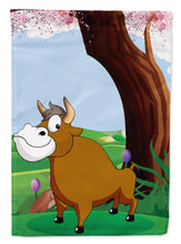 Load image into Gallery viewer, Bull under the Tree Garden Flag - Outdoor Decorative Yard Flag APH7628GF