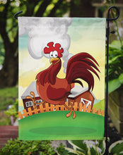 Load image into Gallery viewer, Rooster Chicken on the Run Garden Flag - Outdoor Decorative Yard Flag APH7630GF