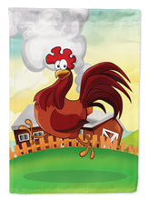 Load image into Gallery viewer, Rooster Chicken on the Run Garden Flag - Outdoor Decorative Yard Flag APH7630GF