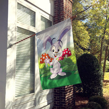 Load image into Gallery viewer, Bunny Rabbit in Mushrooms Flag Canvas House Size APH7632CHF