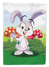 Load image into Gallery viewer, Bunny Rabbit in Mushrooms Garden Flag - Outdoor Decorative Yard Flag