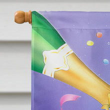 Load image into Gallery viewer, Celebrate New Years Toast Flag Canvas House Size APH8555CHF