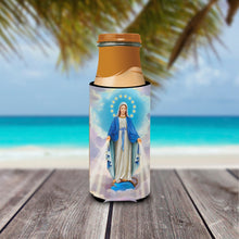 Load image into Gallery viewer, Religious Blessed Virgin Mother Mary  Slim Can Hugger – Fun &amp; Functional Drink Coolers APH8805MUK