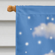 Load image into Gallery viewer, Christmas Santa Claus on a Motorcycle Flag Canvas House Size APH8996CHF