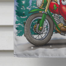 Load image into Gallery viewer, Christmas Santa Claus on a Motorcycle Flag Canvas House Size APH8996CHF