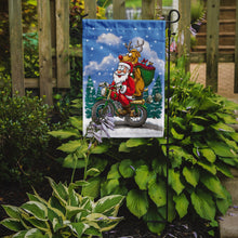 Load image into Gallery viewer, Christmas Santa Claus on a Motorcycle Garden Flag – Decorative Outdoor Yard Flag APH8996GF