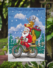 Load image into Gallery viewer, Christmas Santa Claus on a Motorcycle Garden Flag – Decorative Outdoor Yard Flag APH8996GF