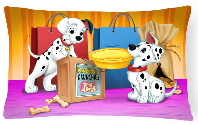 Dalmatians Snack Time Fabric Decorative Pillow APH9063PW1216