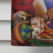 Load image into Gallery viewer, Santa Claus checking his Christmas list Flag Canvas House Size APH9488CHF