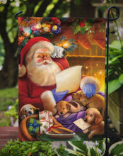 Load image into Gallery viewer, Santa Claus checking his Christmas list Garden Flag - Outdoor Decorative Yard Flag APH9488GF