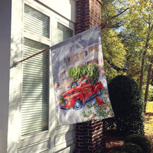 Load image into Gallery viewer, Vintage Farm Truck and Christmas Tree Flag Canvas House Size APH9639CHF