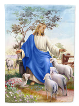 Load image into Gallery viewer, Jesus and his flock of sheep Flag Canvas House Size APH9641CHF