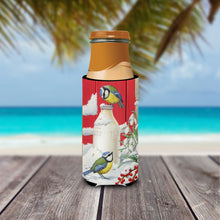 Load image into Gallery viewer, Eurasian Blue Tits Birds &amp; Milk Bottles Slim Can Hugger – Fun &amp; Functional Drink Coolers ASA2003MUK