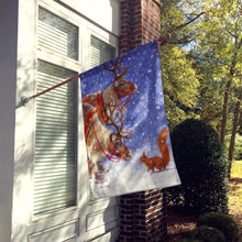 Load image into Gallery viewer, Reindeers &amp; Squirrel Flag Canvas House Size ASA2016CHF