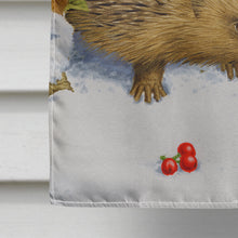 Load image into Gallery viewer, Hedgehog and Holly Flag Canvas House Size ASA2030CHF