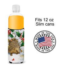Load image into Gallery viewer, Hedgehog and Holly Slim Can Hugger – Fun &amp; Functional Drink Coolers ASA2030MUK