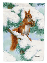 Load image into Gallery viewer, Red Squirrel with Pine Cone Garden Flag – Decorative Outdoor Yard Flag ASA2033GF