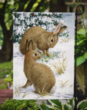 Load image into Gallery viewer, Rabbit searching for Grass in the Snow Garden Flag – Decorative Outdoor Yard Flag ASA2036GF