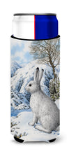 Load image into Gallery viewer, Mountain Hare White Rabbit Slim Can Hugger – Fun &amp; Functional Drink Coolers ASA2037MUK