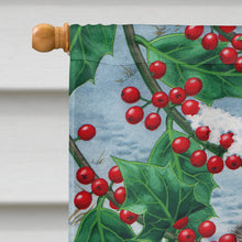 Load image into Gallery viewer, Badgers with Holly Berries Flag Canvas House Size ASA2039CHF
