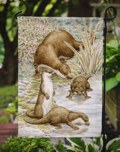 Load image into Gallery viewer, Otter Family Garden Flag – Decorative Outdoor Yard Flag ASA2075GF