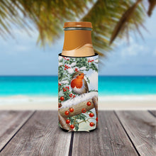 Load image into Gallery viewer, European Garden Robin Slim Can Hugger – Fun &amp; Functional Drink Coolers ASA2077MUK