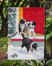 Load image into Gallery viewer, Christmas Border Collie Pups Garden Flag – Decorative Outdoor Yard Flag ASA2078GF